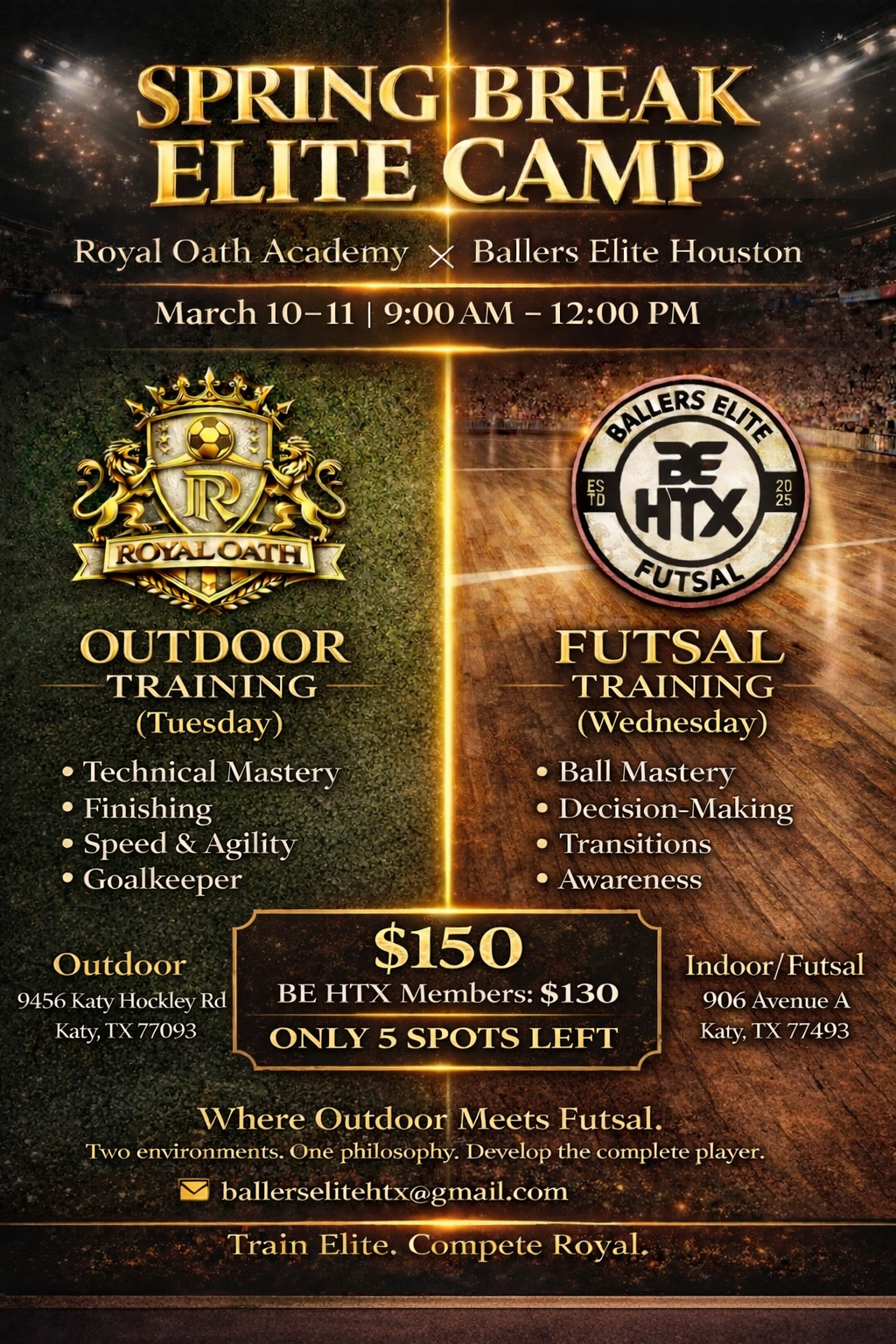 Spring Break Camp Outdoor & Futsal & GK